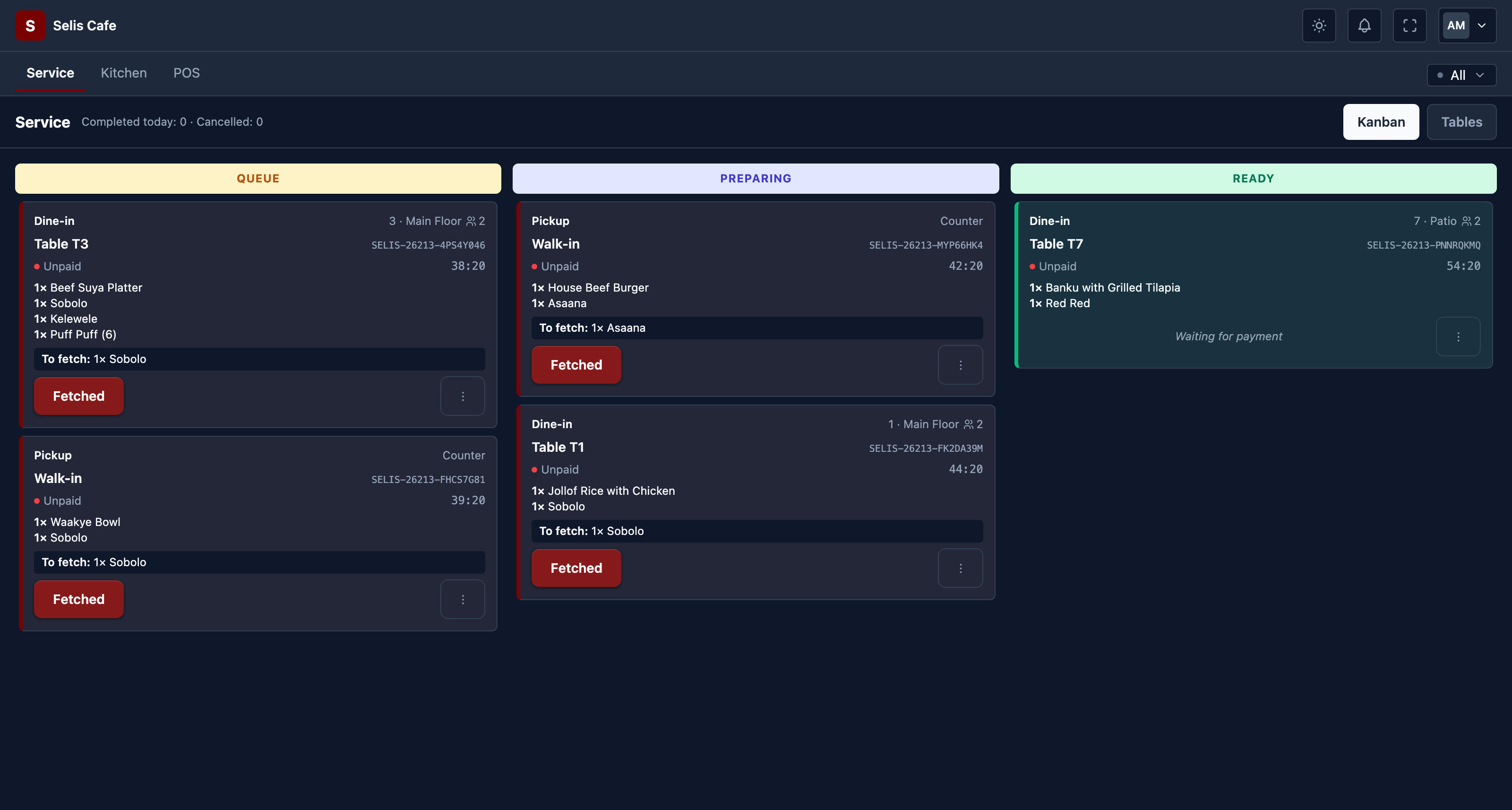 The service board